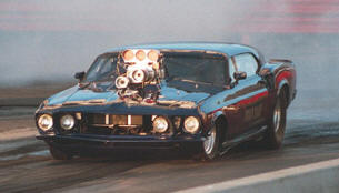 Road Rage -- blown Pro Mod '68 Mustang. Photo by Anni Valder